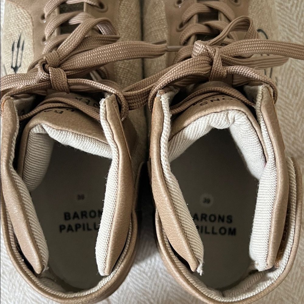 Like New! Baron Papillon Paris Luxury Vegan Sneakers in Size 39 FR - Picture 9 of 14